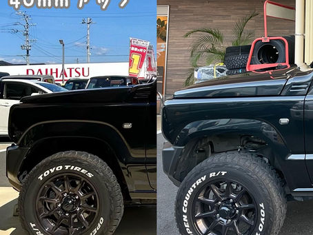 🚙県外から日帰りで!ジムニーJB64バトルズ40mmアップ🚙