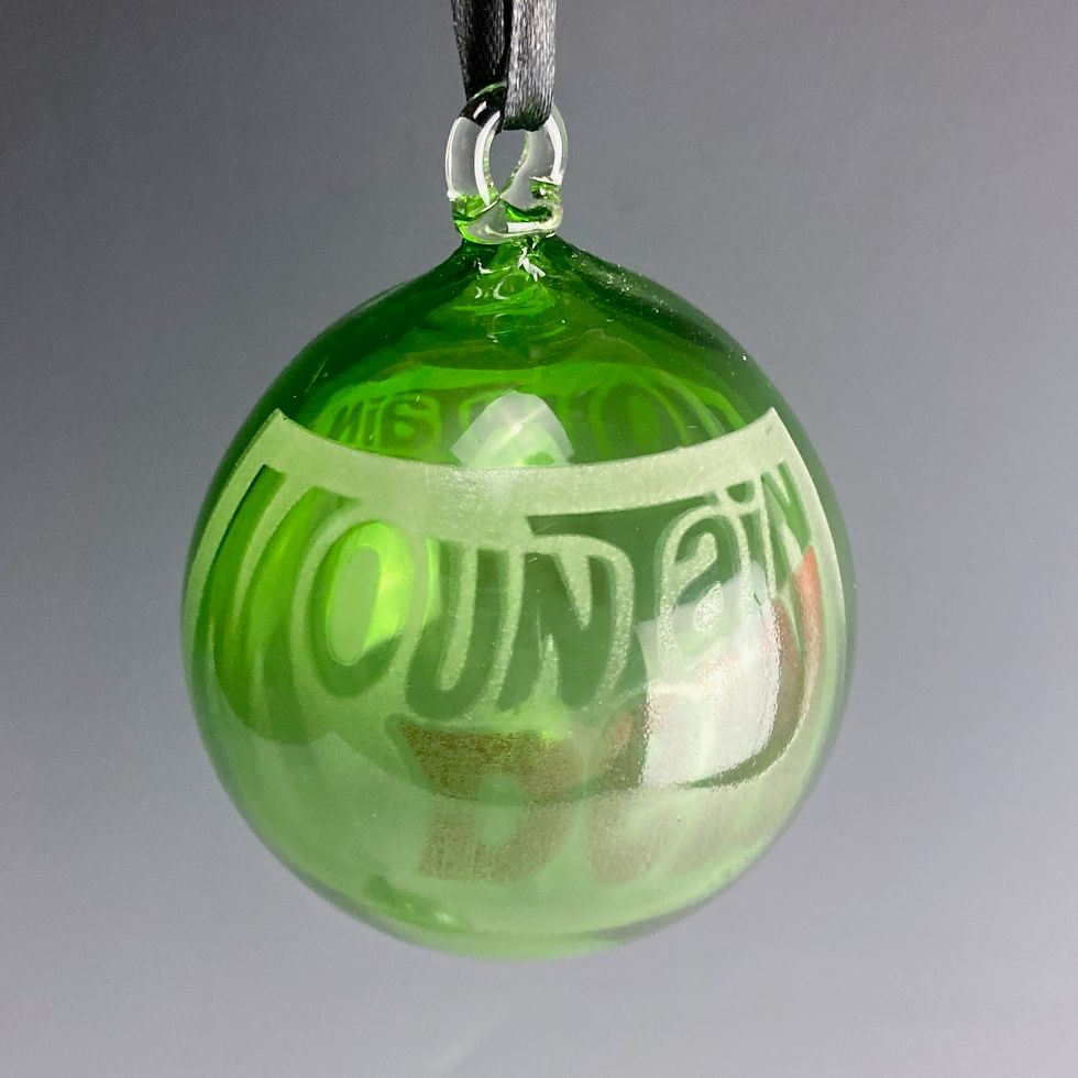 Mountain Dew Vintage Soda Bottle Ornament