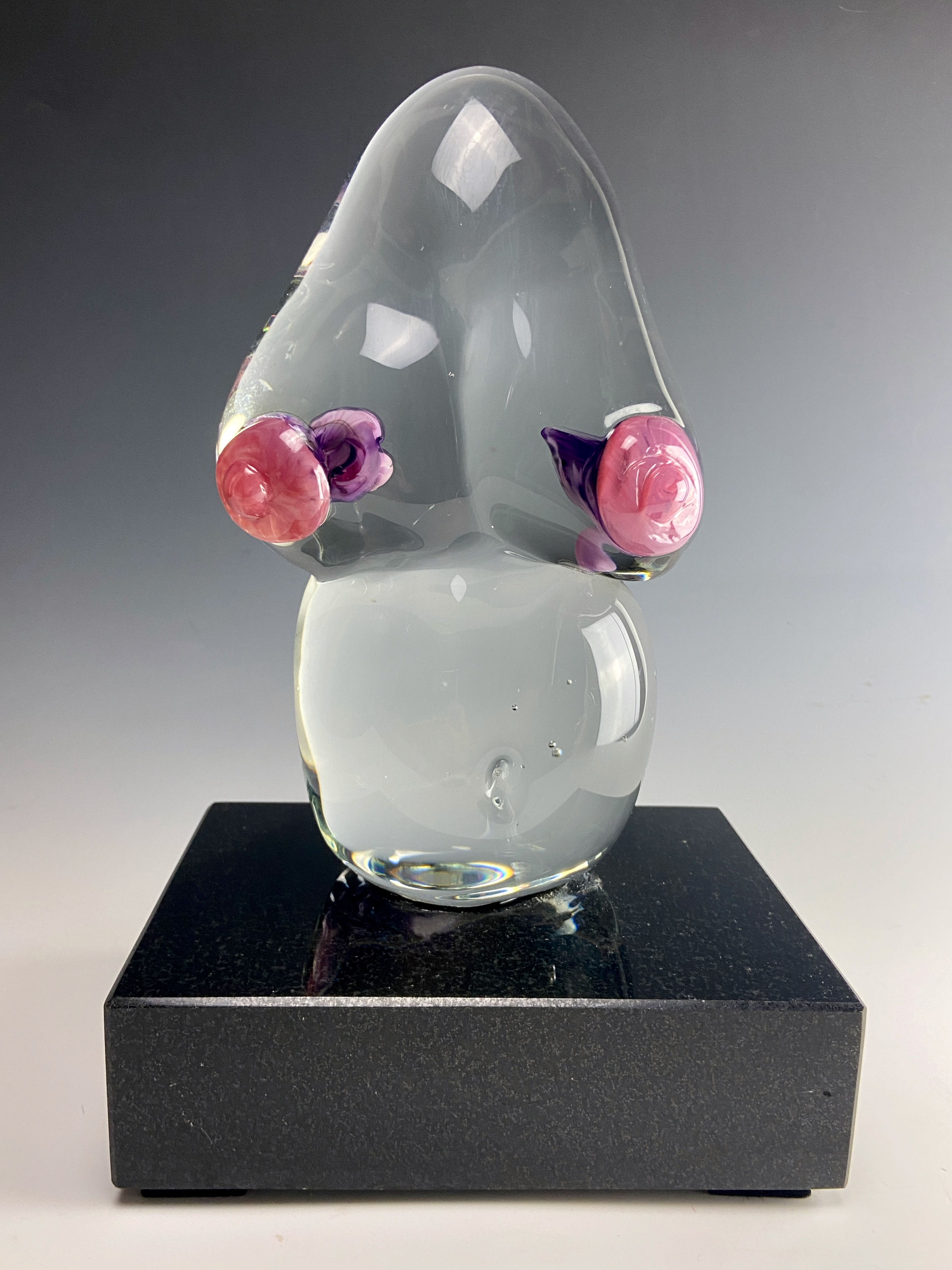 Solid Glass Pair of Breast