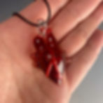 Thumbnail: Anatomical Dark Blood Heart Pendant