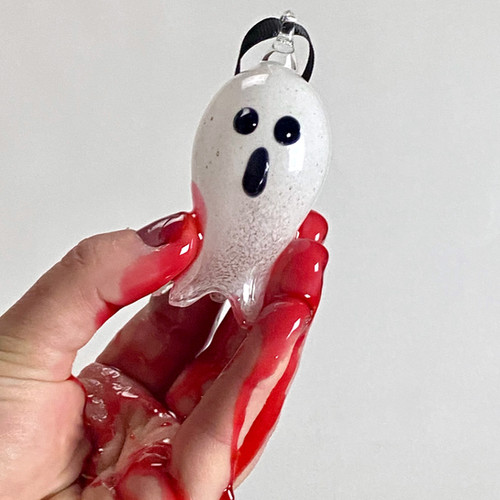Blown Glass Ghost Ornament | sarahaband
