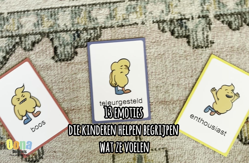 Thumbnail: Gevoelsmonstertjes - Emotiekaartjes (digitale download)