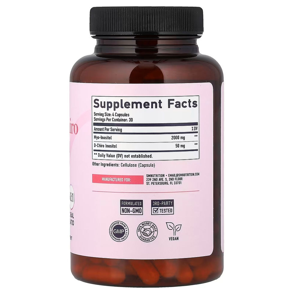 Miniatura: SMNutrition, MYO y D-chiroinositol, 120 cápsulas