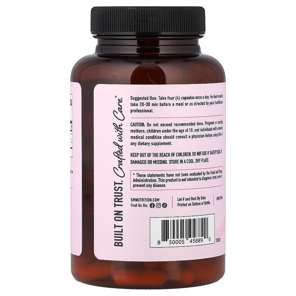 Miniatura: SMNutrition, MYO y D-chiroinositol, 120 cápsulas