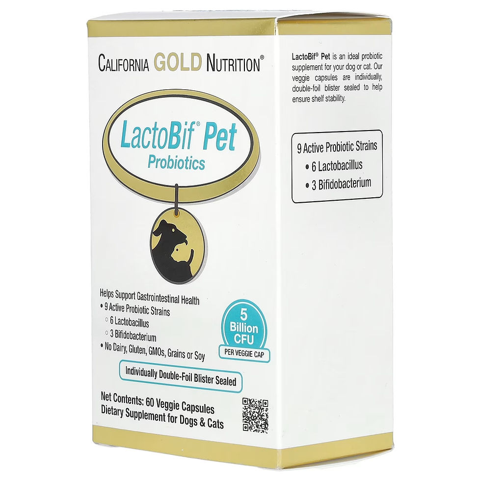 Miniatura: LactoBif Probióticos para mascotas con 5000 millones de UFC por cápsula imagen lateral