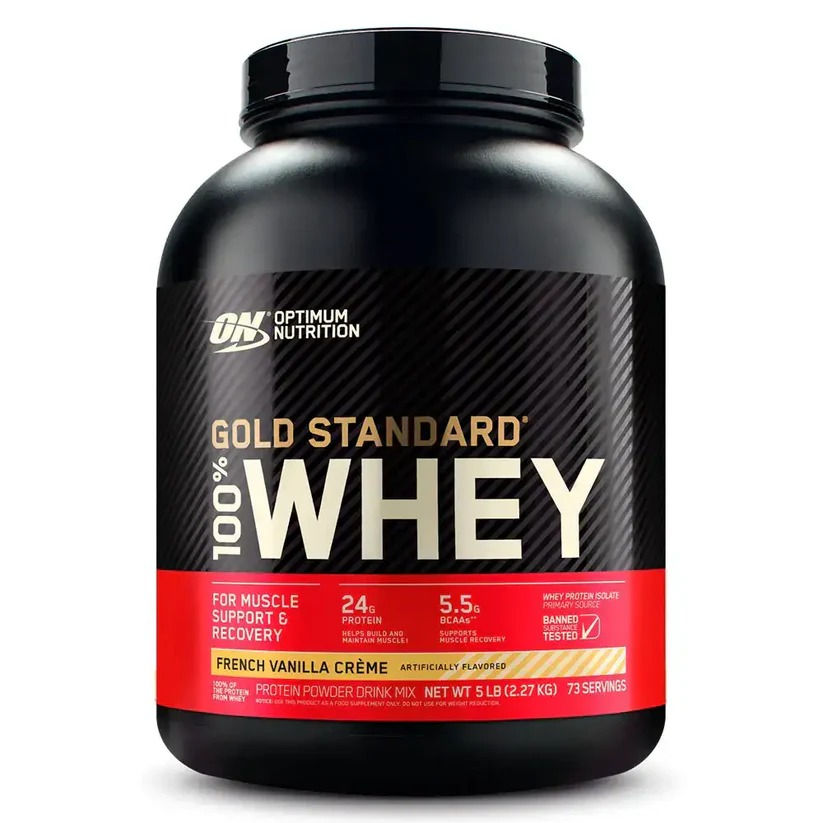 Optimum Nutrition, Proteina Gold Standard 100 %, 5lb Vainilla