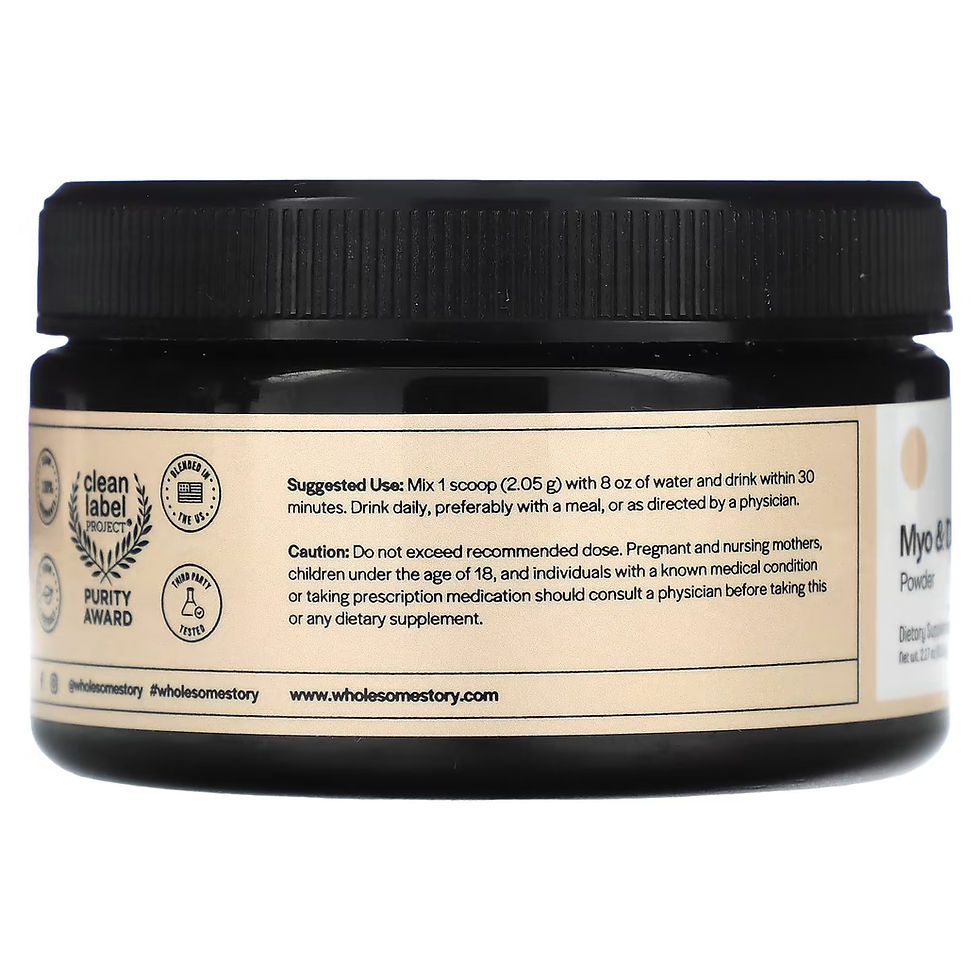 Miniatura: Indicaciones sobre almacenamiento y consumo, con la recomendación de mezclar con agua y beber en 30 minutos.