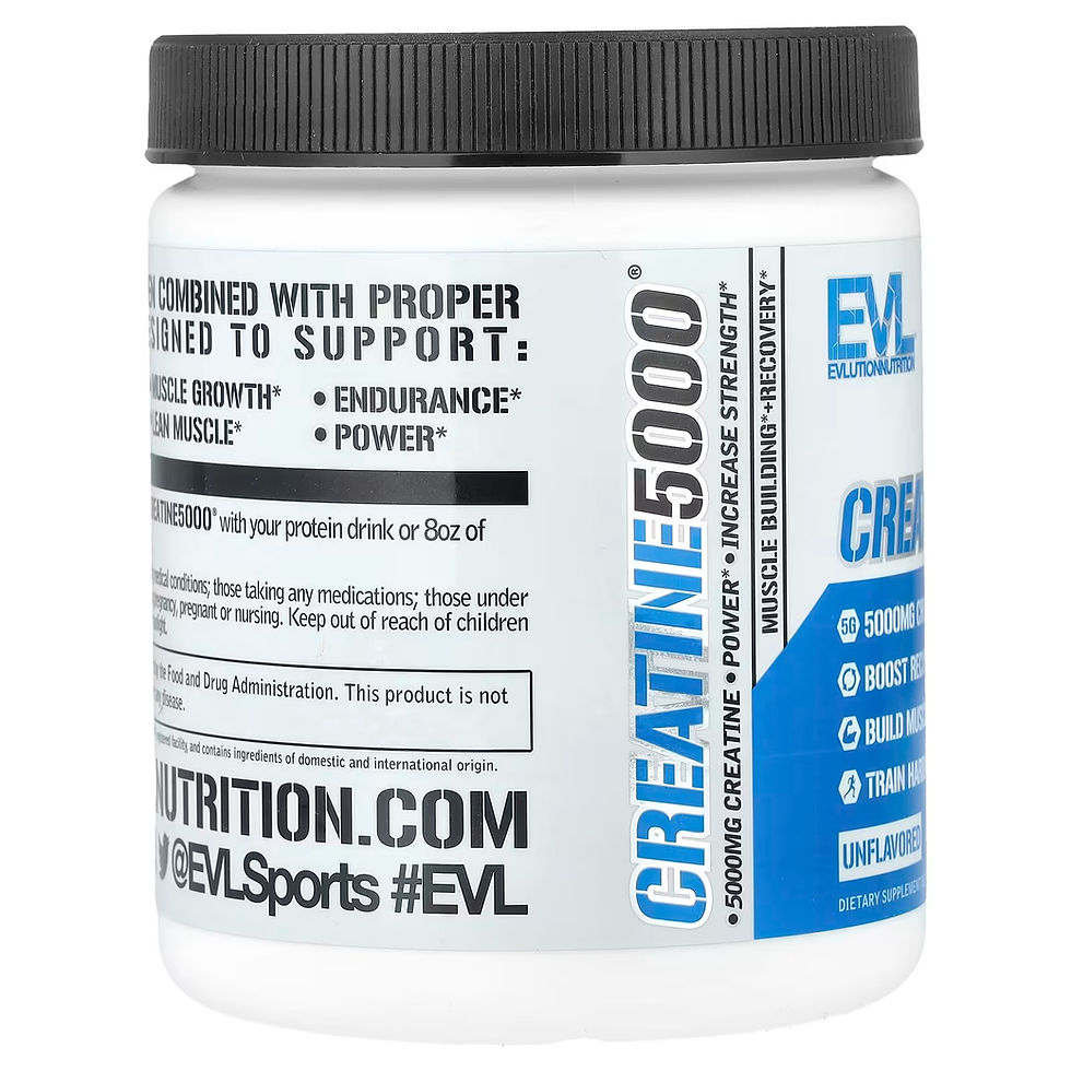Miniatura: EVLution Nutrition, CREATINE5000, Sin sabor, 300 g