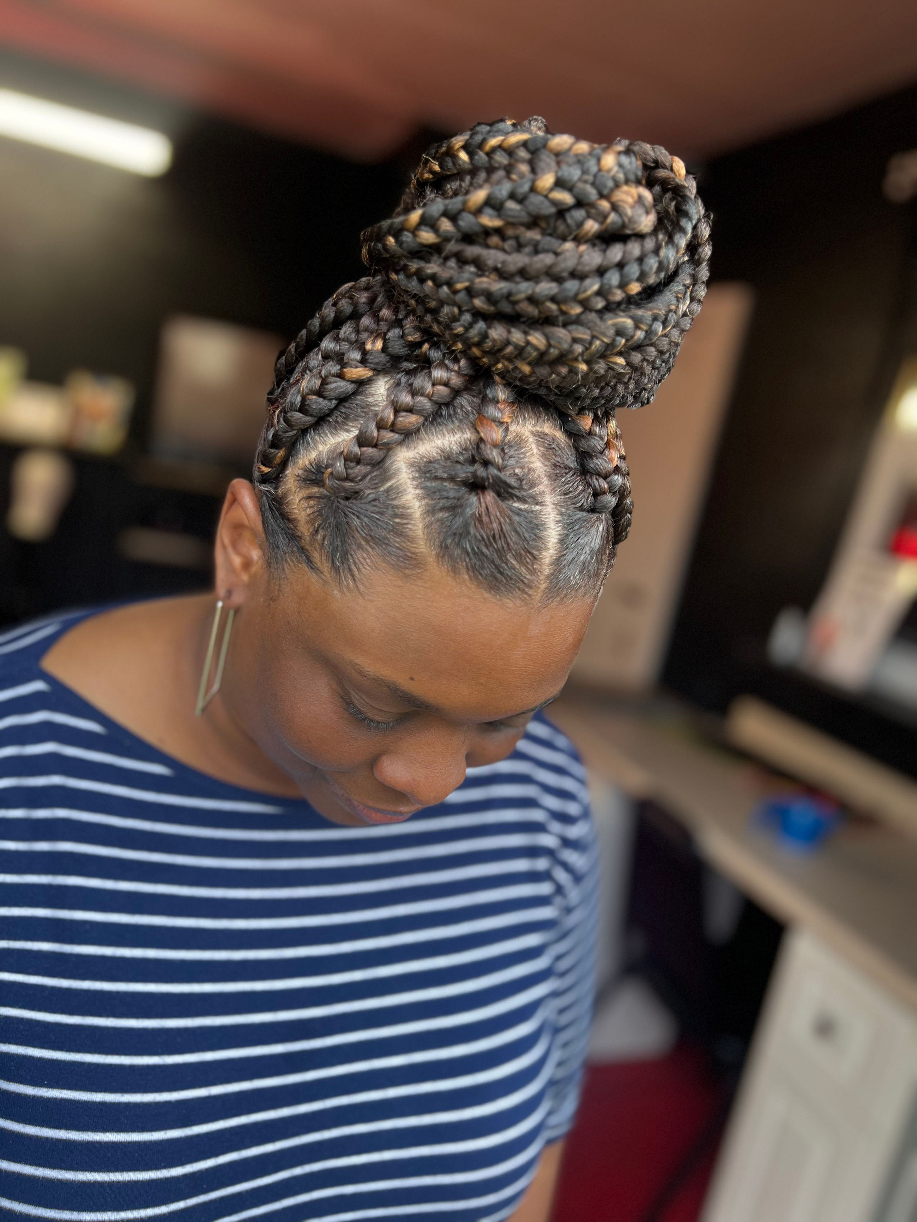 Boho Knotless braids Columbia sc shampoo and hair included 