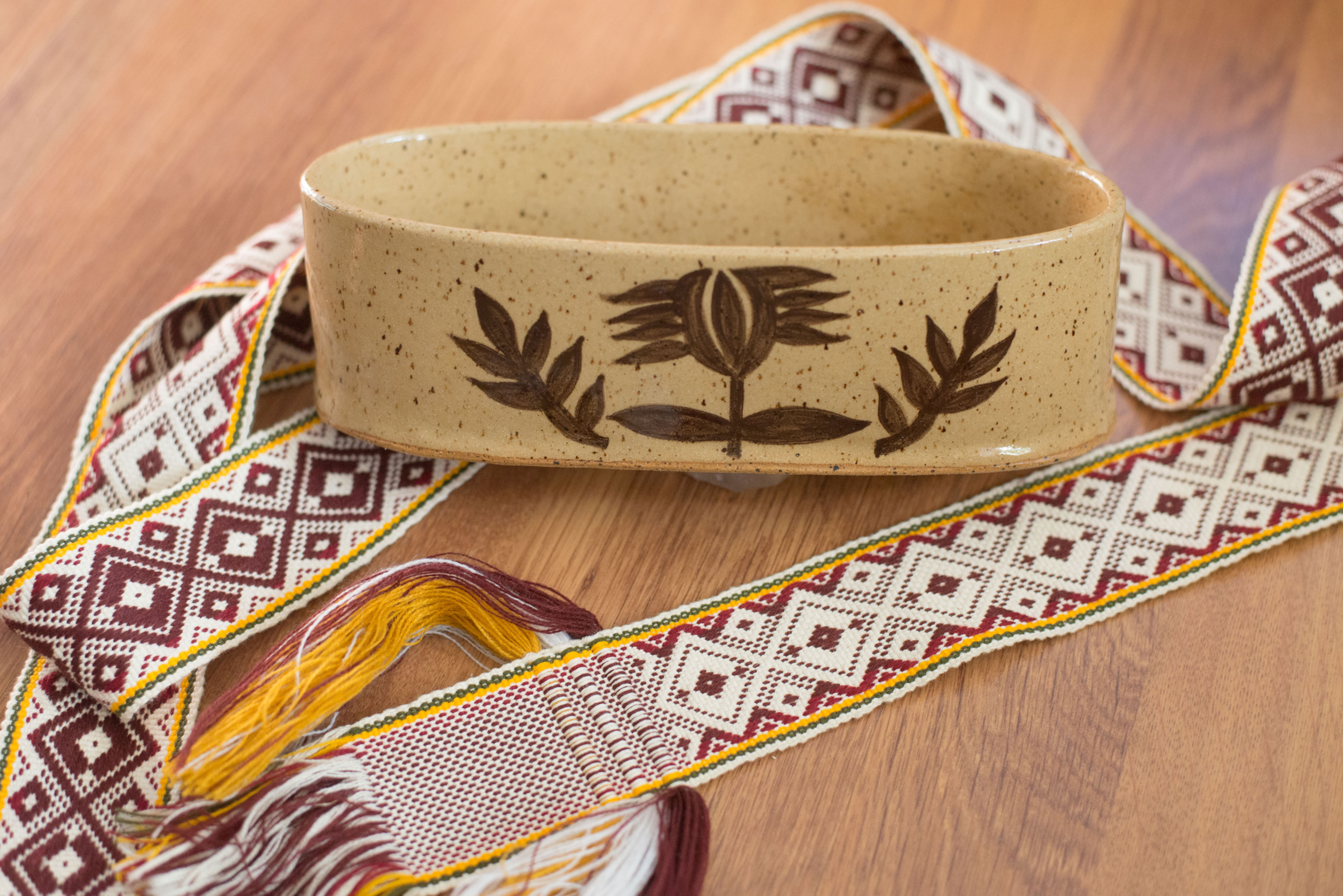 Hand Built Lithuanian Clay Folk Art