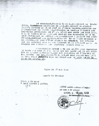 Attestation pour blessure en mission, Général Granier