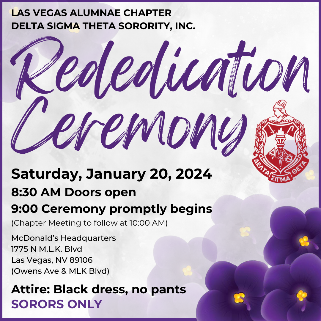 Rededication Ceremony (SORORS ONLY) | DSTLVAC