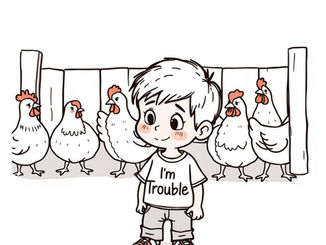The Boy in the I'M TROUBLE T-Shirt (and the Week We Lost the Broadband)