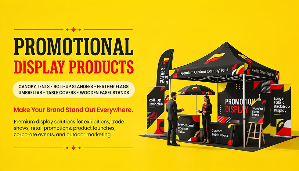 custom promotional display products