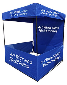 custom 6x6 feet demo tent