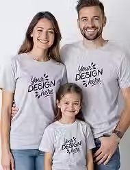 custom family pack of 3 t-shirts online