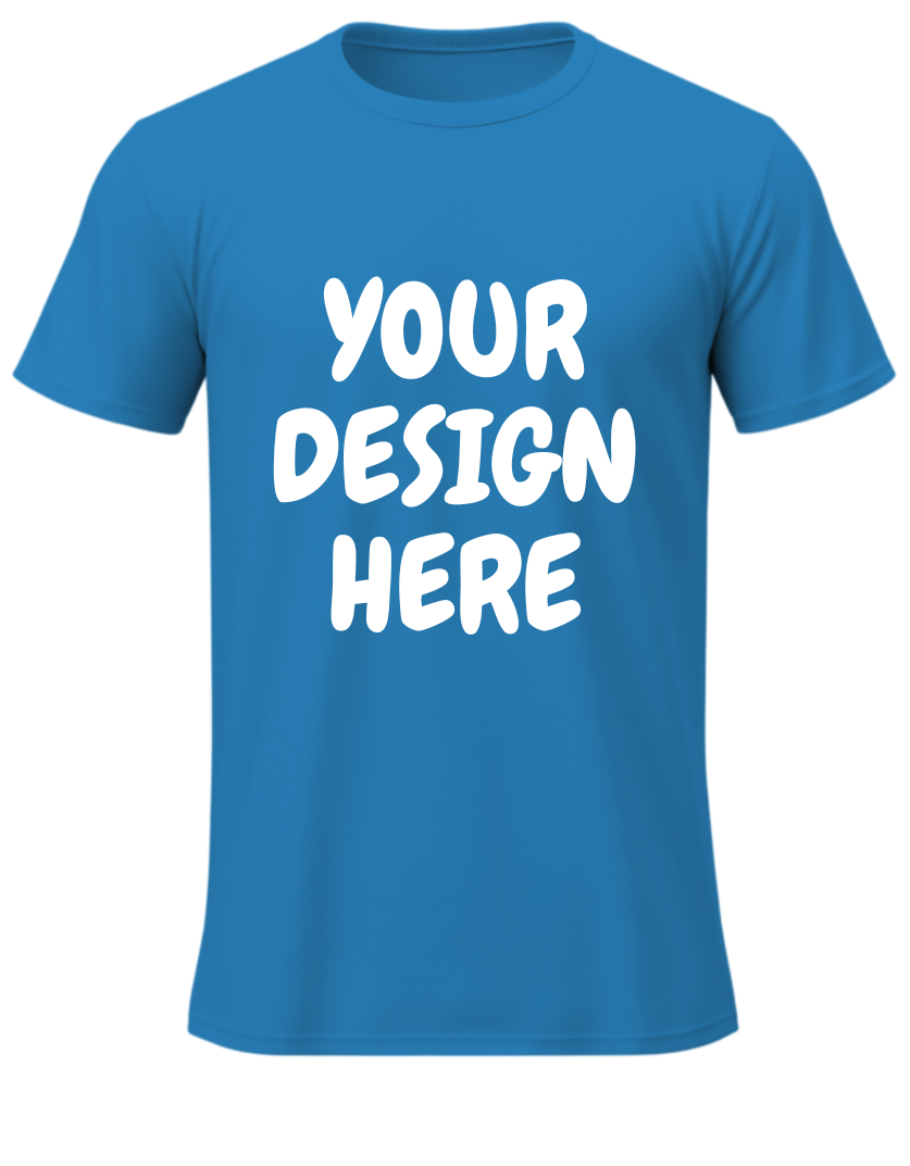 custom 100% cotton round neck t-shirts