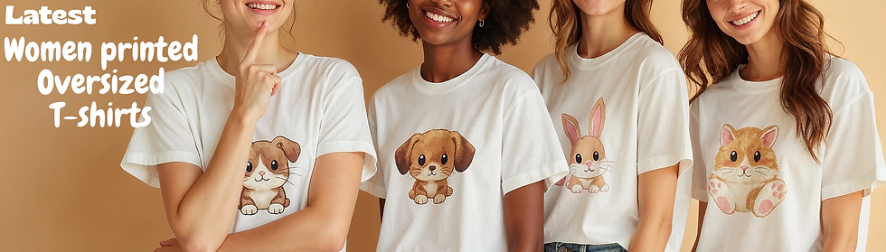 Women printed Oversized T-shirts buy online