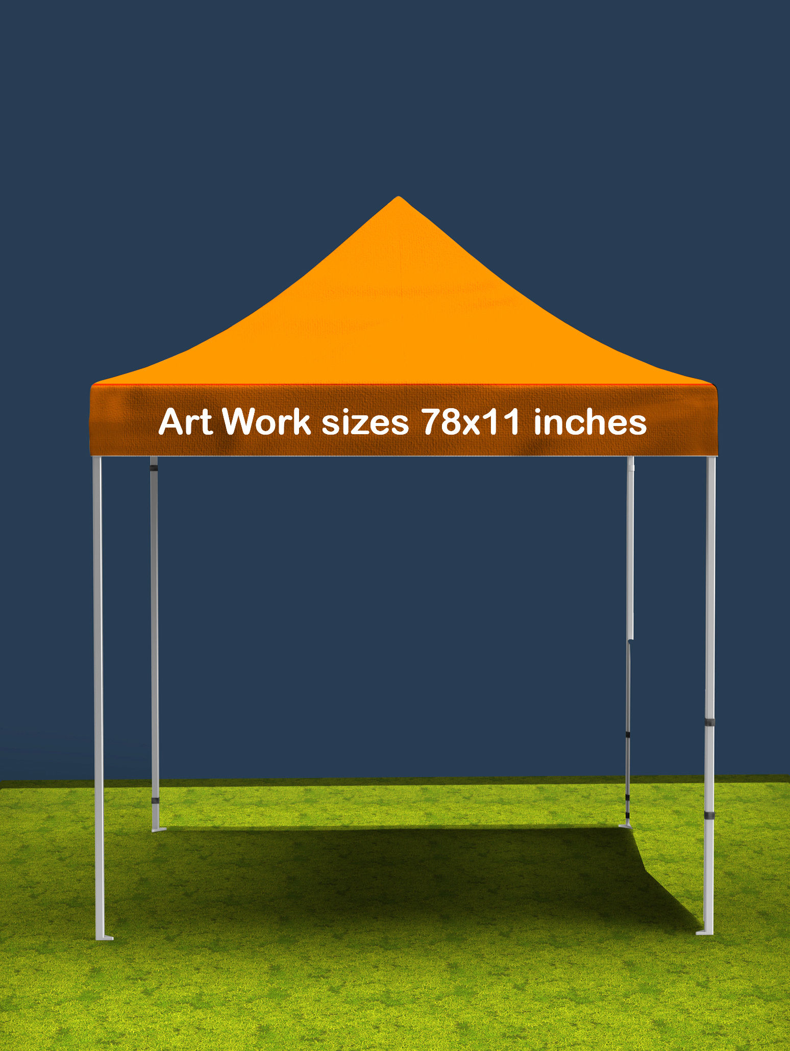 Custom 2x2 Meters Gazebo Tent with Top Print Only