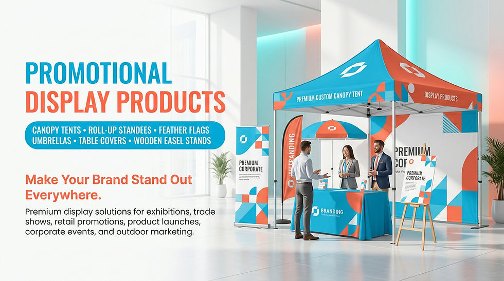custom promotional display products