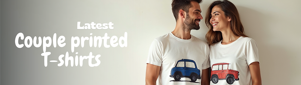 Couple printed T-shirts buy online