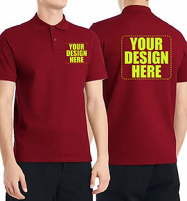 custom 100% cotton polo t-shirts