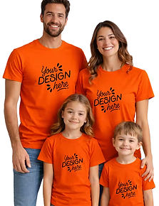 custom family pack of 4 t-shirts