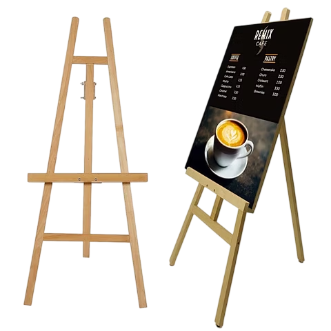 Custom 5 Feet Wooden Easel Stand