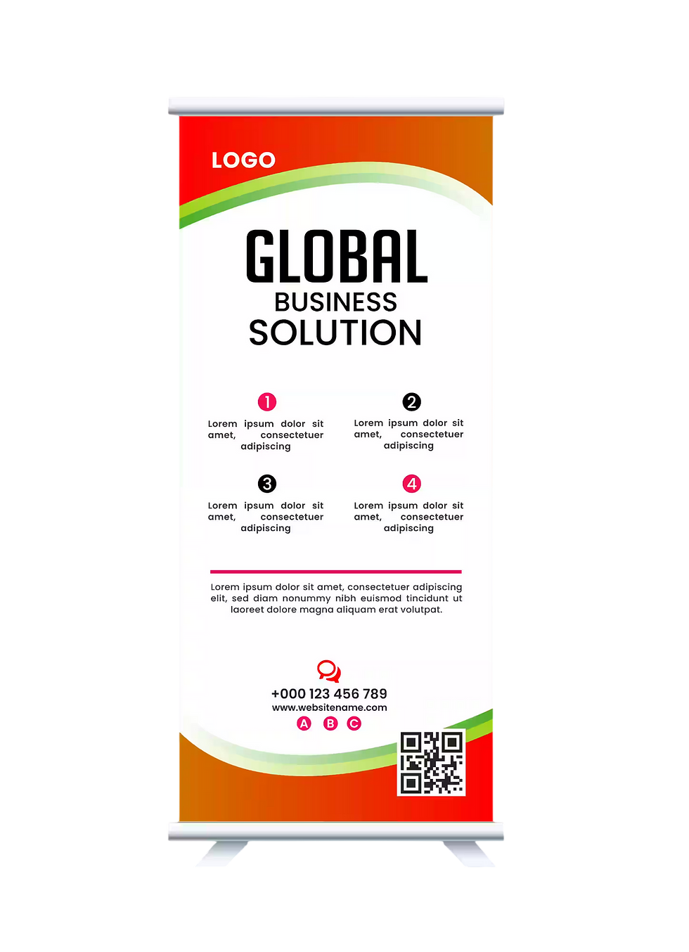 Custom 5x2 Feet Roll Up Banner Standee