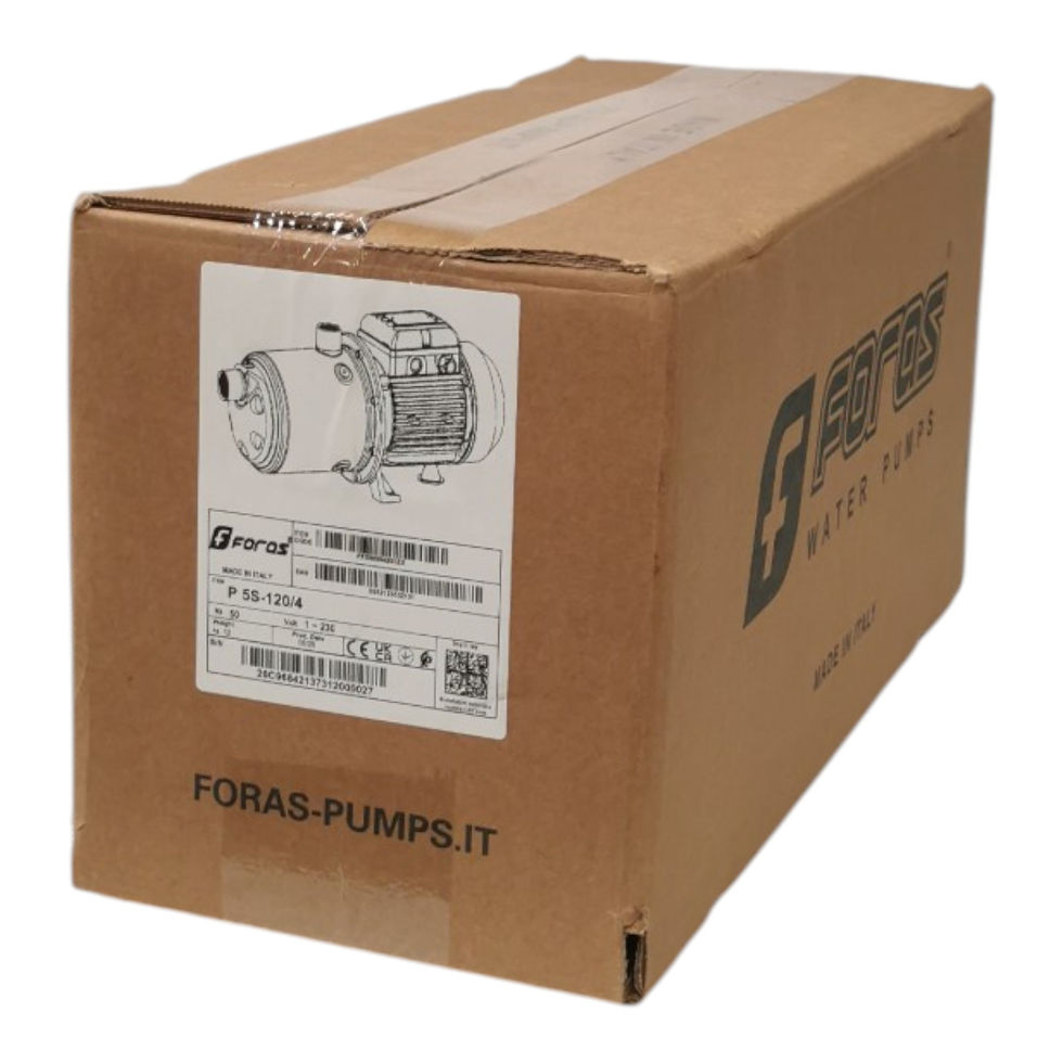 Miniatyrbild: P5S-120/4 (PLUS S) - Flerstegs elektrisk pump (42,2 m, 140 l/min) för hemmet