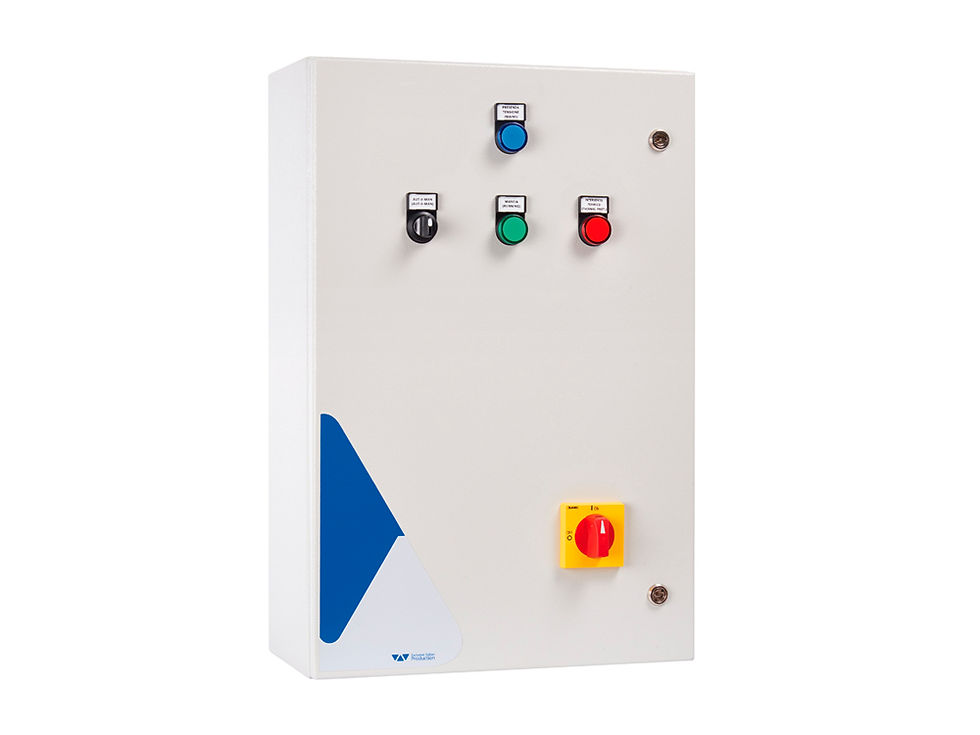 Pentax QST star-delta control panel for heavy-duty three-phase water pumps, alternative to Grundfos, Wilo, and Lowara industrial starter boxes