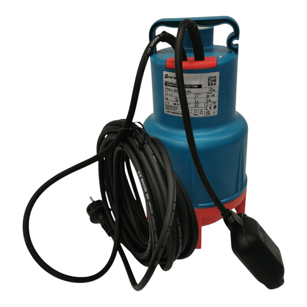 Thumbnail: SPV80 - Dompelpomp voor drainage (H07 RN8F, 4,2 m, 150 l/min) voor de tuin