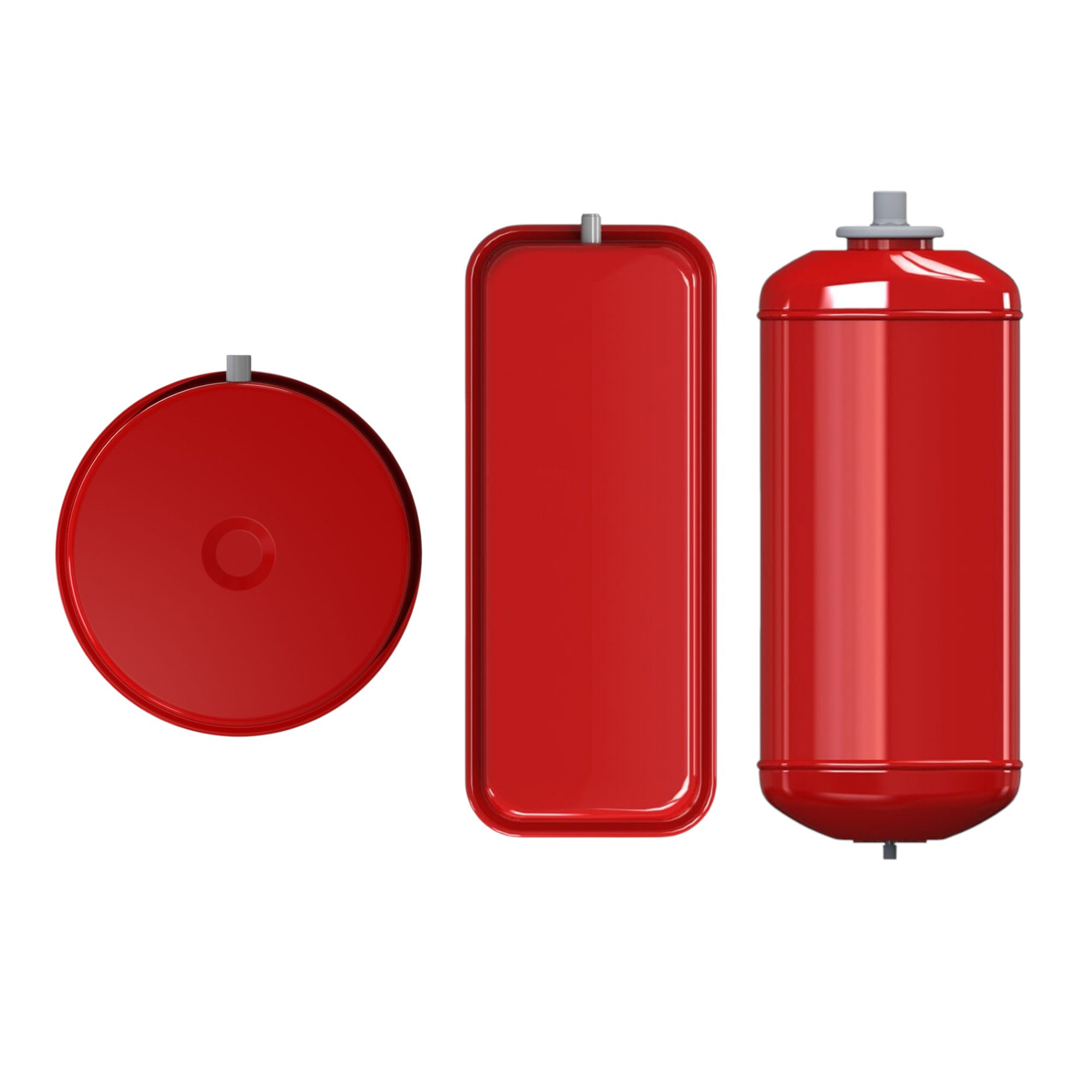 FLATVAREM Expansion Tank for Gas Boilers, 3 Bar, Red 325mm / 385mm