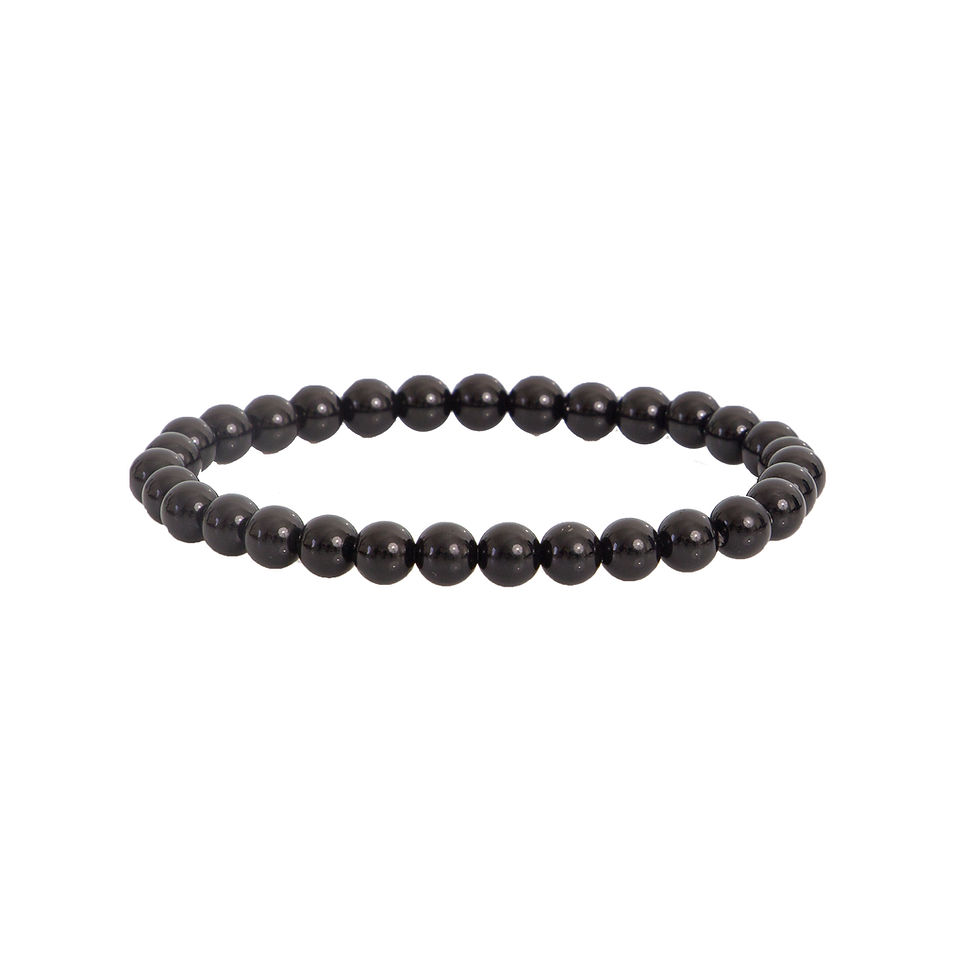 Bracelet Protection en pierre naturelle d'Obsidienne noire