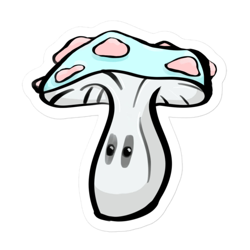 Trans Pride Mushroom Sticker Vol. 2 | Matte Vinyl | 3 sizes