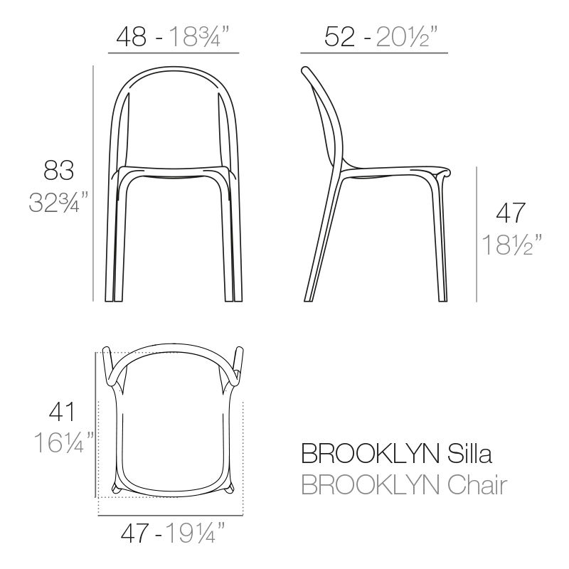 Miniature : BROOKLYN - VONDOM - Chaises de jardin