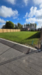 Mowed green lawn in Christchurch