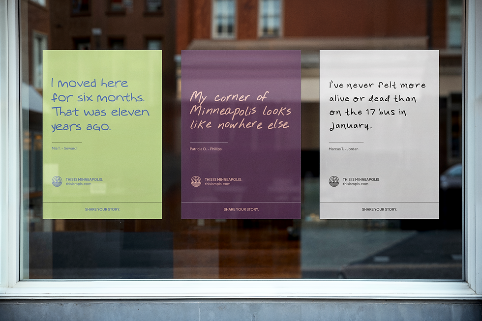 This Is Minneapolis OOH Posters