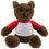 Thumbnail: AR8L2: Raglan Bears in Chocolate, Fuzzy Stock Teddies in Raglans