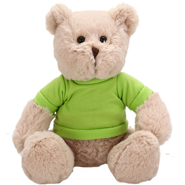 Thumbnail: AT8L1:  T-Shirt Bears in Beige, Fuzzy Stock Teddies in T-Shirts