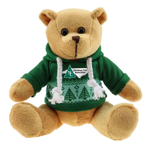 Thumbnail: AH8S3: Hoodie Bears in Brown, Strong Stock Teddies in Sweatshirts