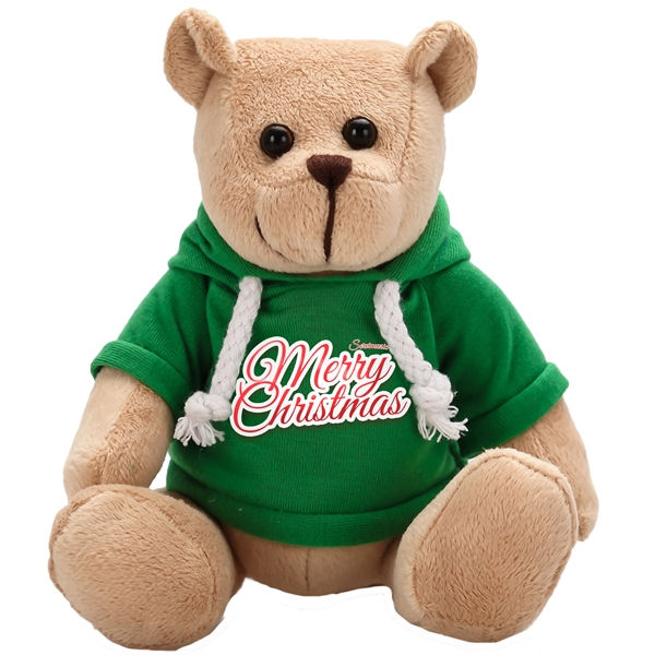 Thumbnail: AH8S1: Hoodie Bears in Beige, Strong Stock Teddies in Sweatshirts