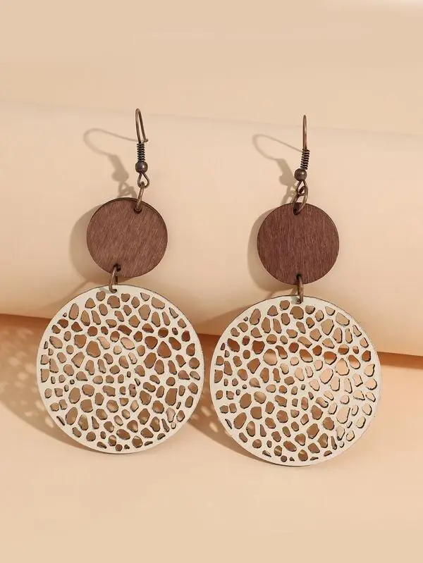 Round Drop Earrings