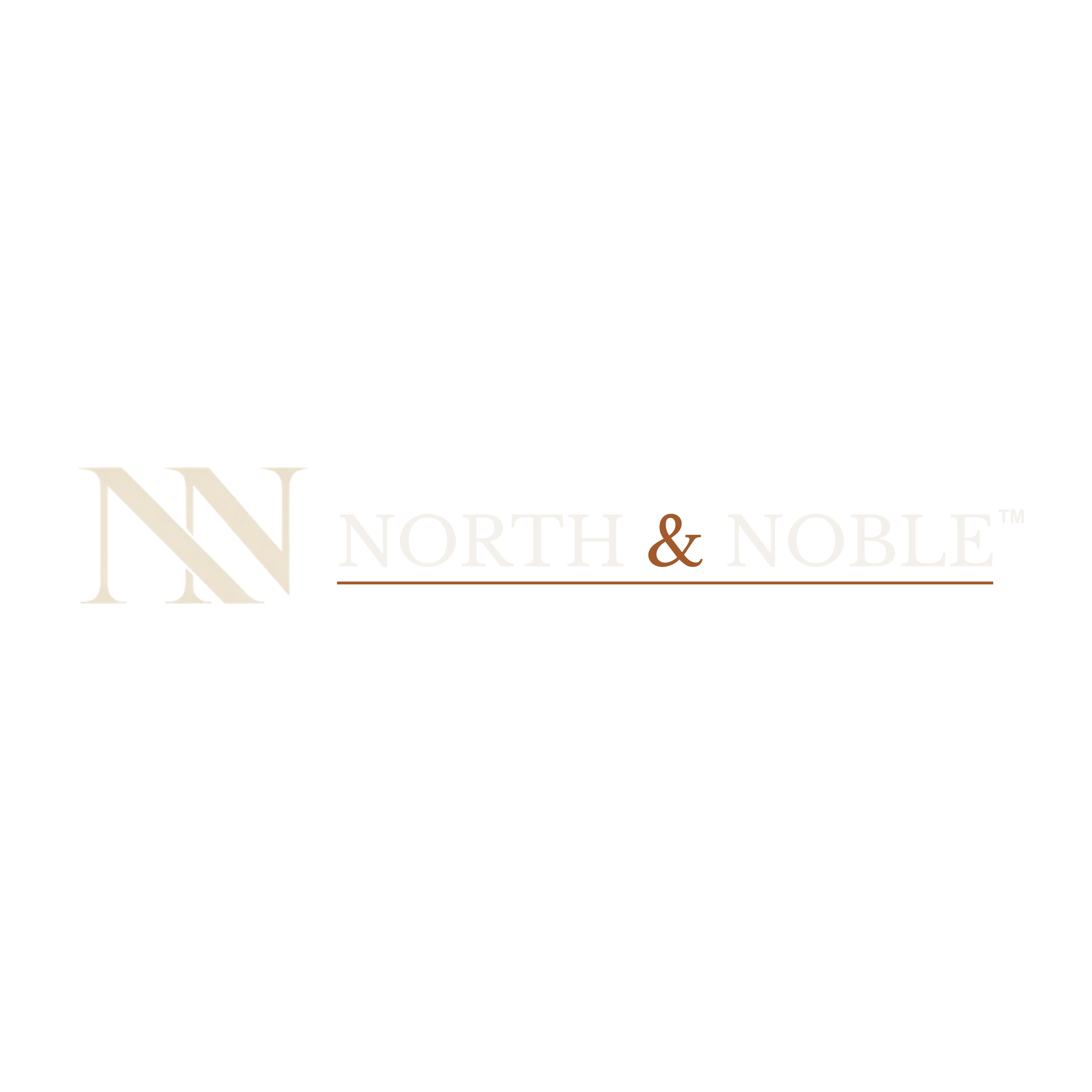 NN North & Noble (voorheen Humanizer) logo in beige en brons