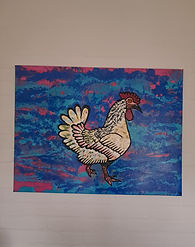 Perky Chicken 80 X 60 cm.jpg