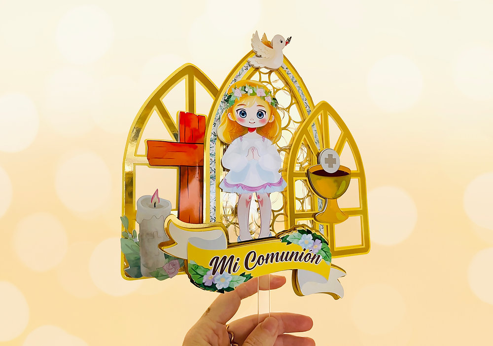 Clase Paso A Paso Armado De Topper Comunión Campestre