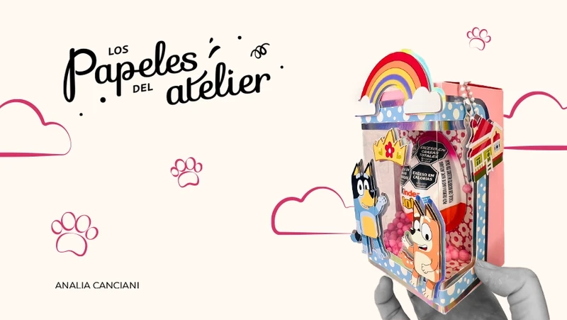 Caratula Clase Online, Proyecto Caja Kinder Joy Personalizada