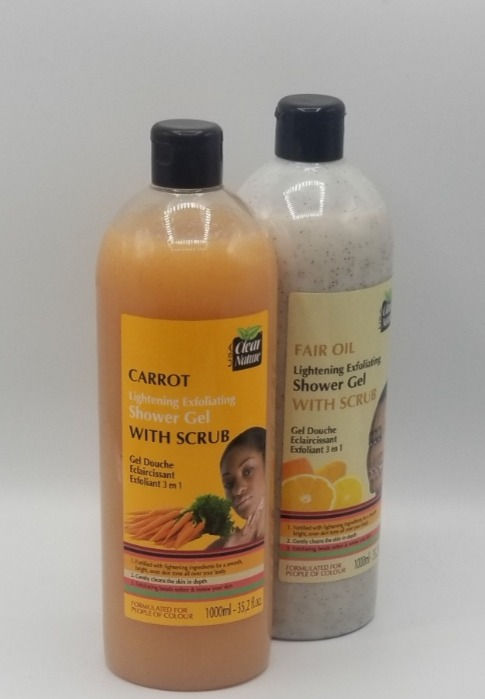 Clear Nature Carrot Lightening Exfoliating Shower Gel With Scrub - 750ml