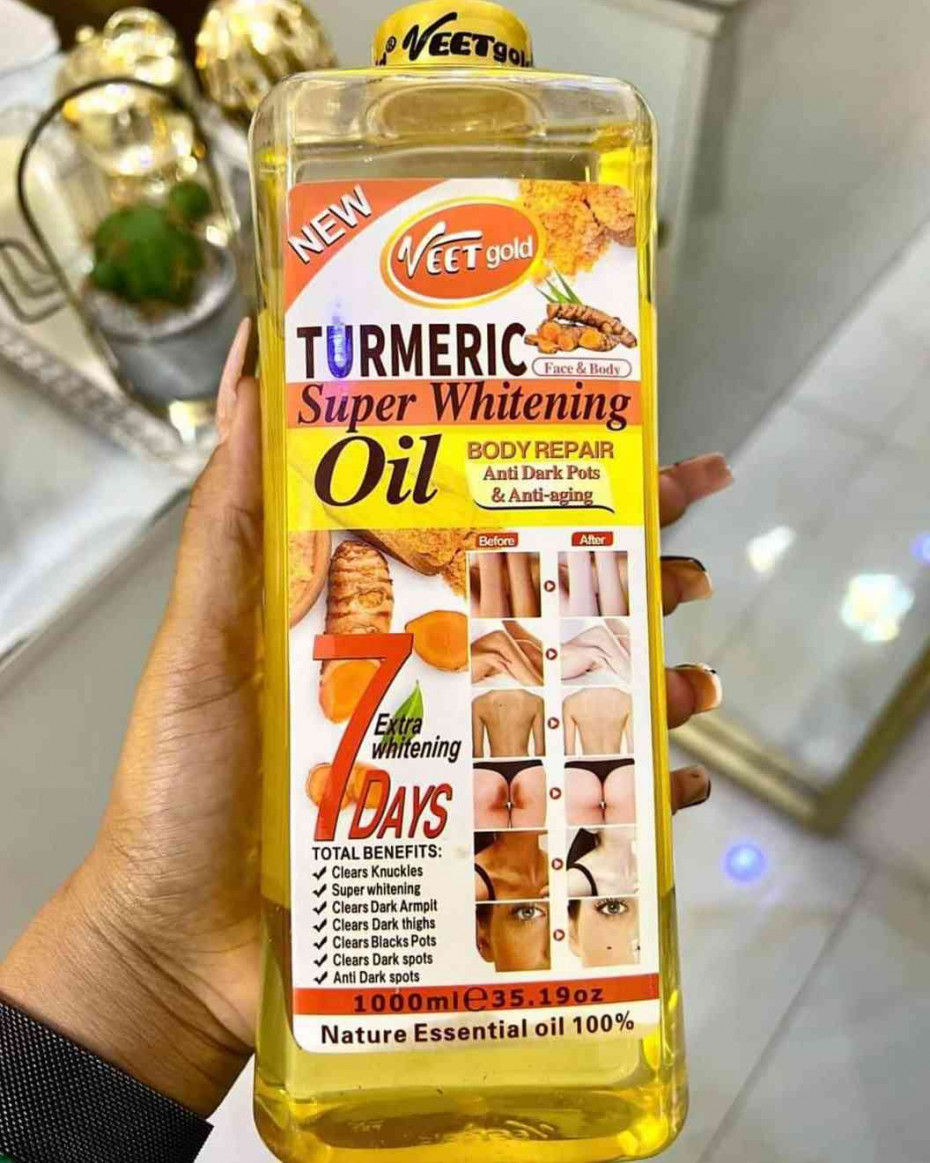 Veet Gold Turmeric Super Whitening Oil 1000ml