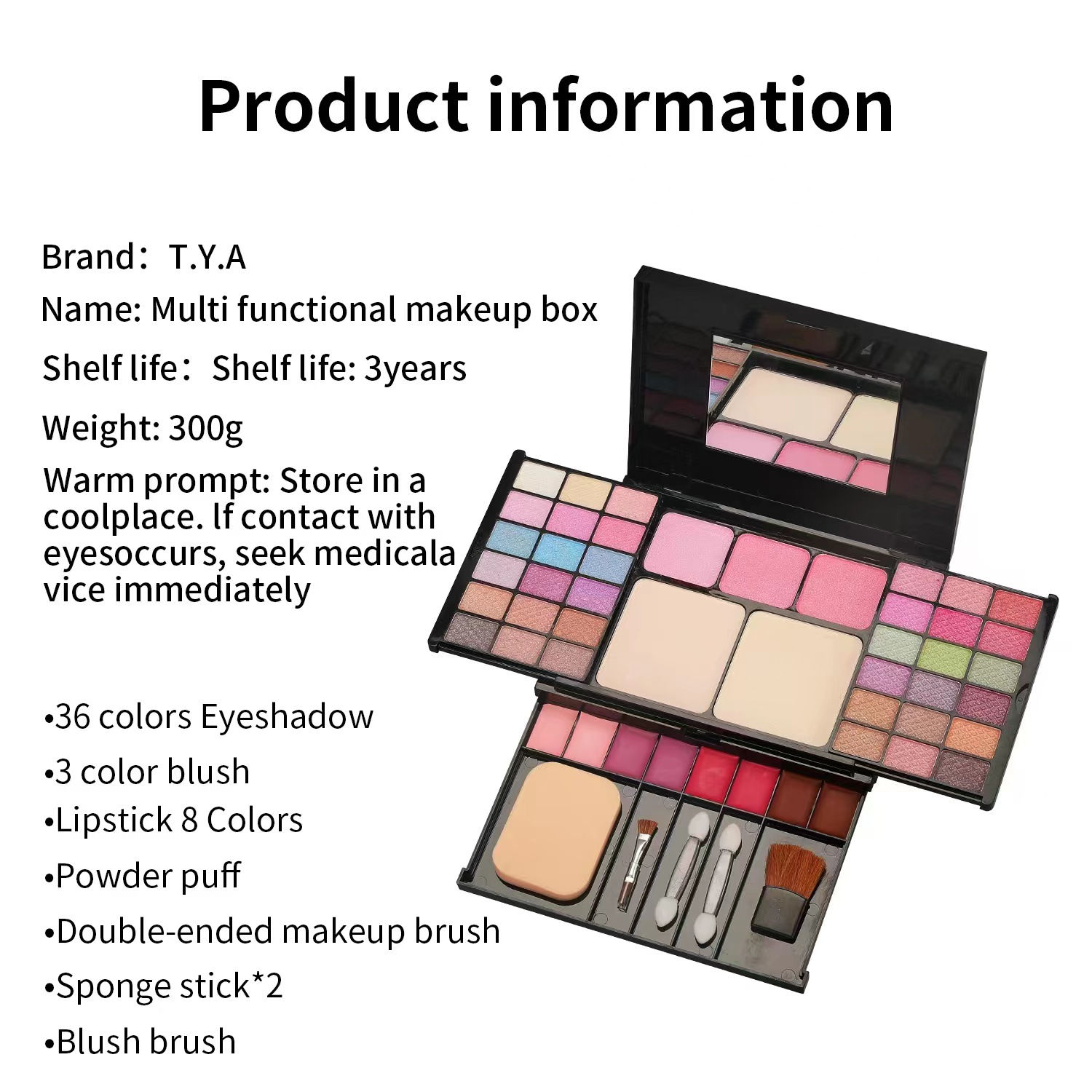 Kit de Maquiagem Completo para Mulheres: Pó para Sobrancelhas, Batom, Gloss Lab